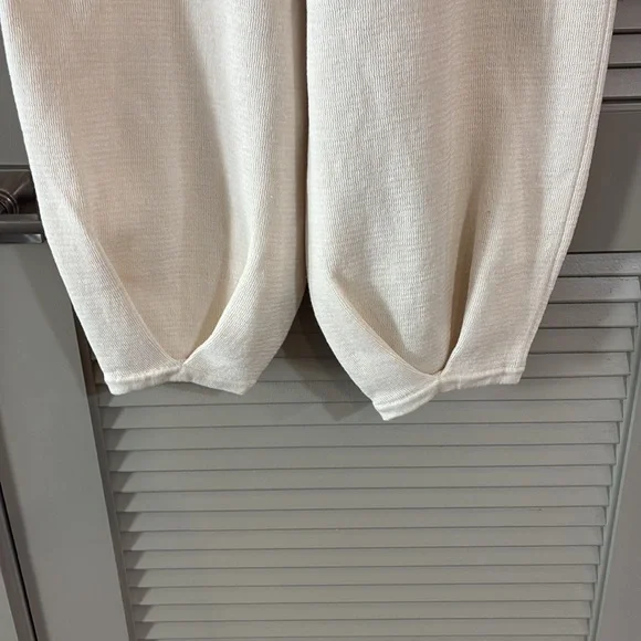 Free People Beach Freya Knit Pants Ivory Sz S - Picture 5 of 8